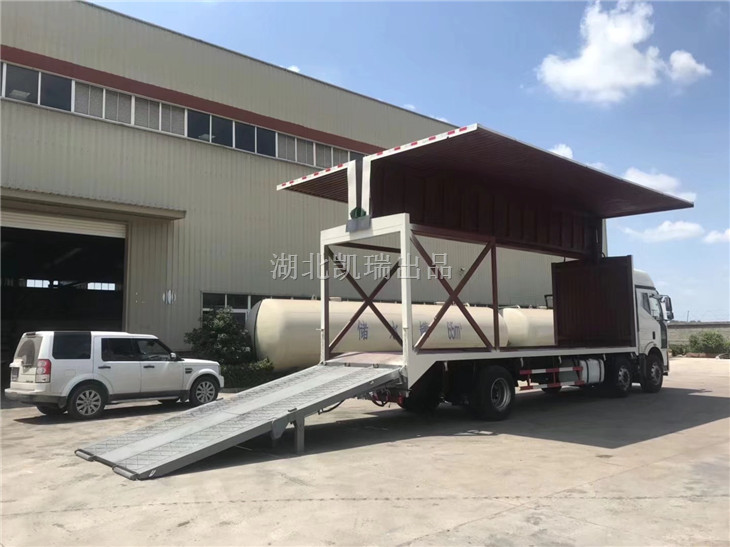 廂式計量檢衡車折疊式尾板演示圖 廂式計量檢衡車折疊式尾板演示圖